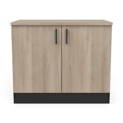 CAISSON BAS 2 PORTES  100CM CHENE