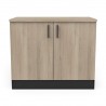 CAISSON BAS 2 PORTES  100CM CHENE