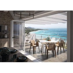 CHAISE POLYPROPYLENE ROUGE PIEDS ALUMINIUM ANODISÉ