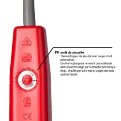 THERMOPLONGEUR 2000W REARMABLE AVEC COUPE CIRCUIT AUTOMATIQUE