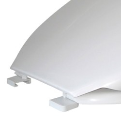 Abattant WC anti-bactériens - charnière plastique déclipsable