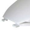 Abattant WC anti-bactériens - charnière plastique déclipsable