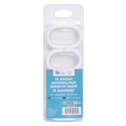 ANNEAU DE RIDEAU DE DOUCHE MÉTALLIQUE