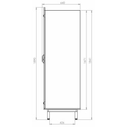 ARMOIRE 1/2 PENDERIE 1/2 LINGERE BOIS