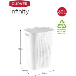 PANIER A LINGE BAMBOU NOIR