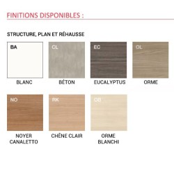 BUREAU ASKA 180X80CM PLATEAU PS PIED DROIT METAL BLANC