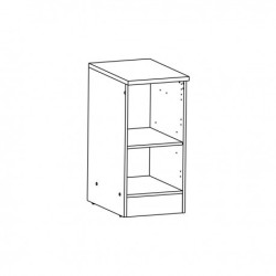 MEUBLE BAS 40CM BLANC/CHENE 1PORTE ORIGAN