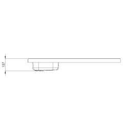 ÉVIER INOX CUISINETTE  120CM SANS DOMINO  REVERSIBLE NOVENTA