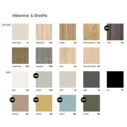 ARMOIRE BASSE MELAMINE