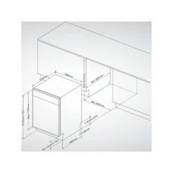 LAVE VAISSELLE TOUT INTEGRABLE 13 COUVERTS 60CM SCHNEIDER