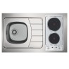 EVIER INOX REVERSIBLE 1 CUVE 100 CM DOMINO ELECTRIQUE  