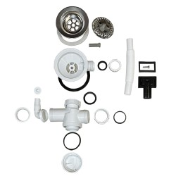 EVIER INOX REVERSIBLE 1 CUVE 120 CM DOMINO VITRO  