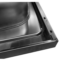 EVIER INOX REVERSIBLE 1 CUVE 100 CM DOMINO VITRO MANETTE  