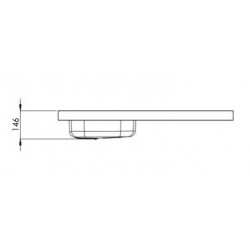Évier cuisinette électrique intégré Largeur 90 cm avec réfrigérateur DF111