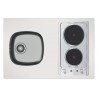 Évier cuisinette électrique intégré Largeur 90 cm avec réfrigérateur DF111