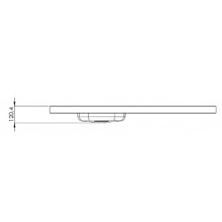 Évier inox cuisinette PMR 120cm sans domino reversible