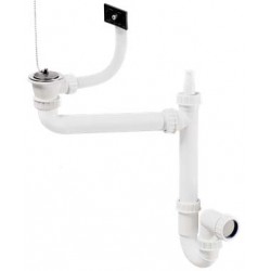 Évier inox cuisinette PMR 120cm sans domino reversible
