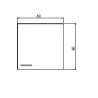 Meuble haut larg 60 haut 60 1 porte ARGILE