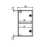 Meuble haut larg 60 haut 60 1 porte ARGILE