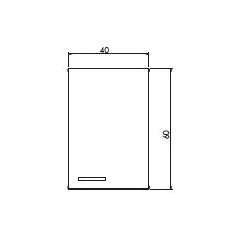 Meuble haut larg 40 haut 60 Argile