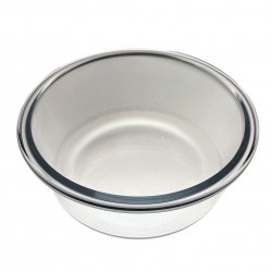 Lot 3 récipients en verre ronds avec clips de fermeture pour conservation alimentaire