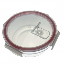 Lot 3 récipients en verre ronds avec clips de fermeture pour conservation alimentaire