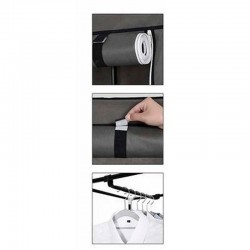 ARMOIRE 1/2 PENDERIE 1/2 LINGERE TISSU