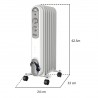 Radiateur à circulation d'huile  1500W