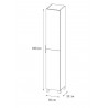 Colonne de salle de bains 2p l.30 x H.180 x P.32 cm