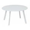 ARTEMIS TABLE CARREE 80*80 PLATEAU BLANC PIETEMENT BLANC