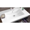 Meuble  toilette 90cm 2p blanc vasque céramique