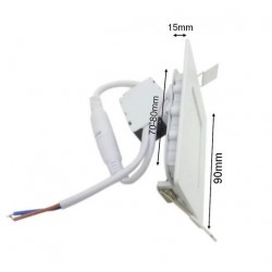 Spot LED Encastrable Carré BLANC 3W CCT