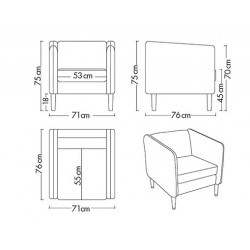 FAUTEUIL 1 PLACE MONOBLOC