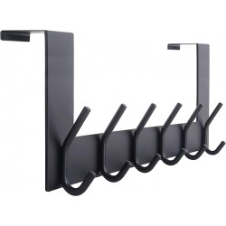 Porte Manteau pour Porte,Crochet Porte,Patere Porte avec 6 Crochets,Patere de Porte a Suspendre