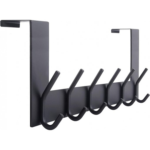 Porte Manteau pour Porte,Crochet Porte,Patere Porte avec 6 Crochets,Patere de Porte a Suspendre