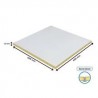 Dalle de plafond acoustique laine de verre Advantage A - bords A - blanc - 600x600 mm - ep. 15 mm
