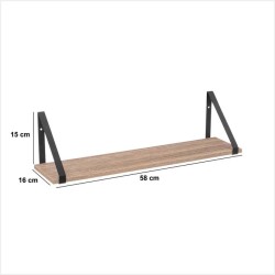 Set equerre + etagere 58cm Porto Vechio