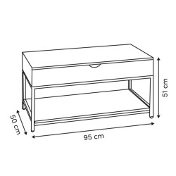 Table basse relevable Porto Vechio