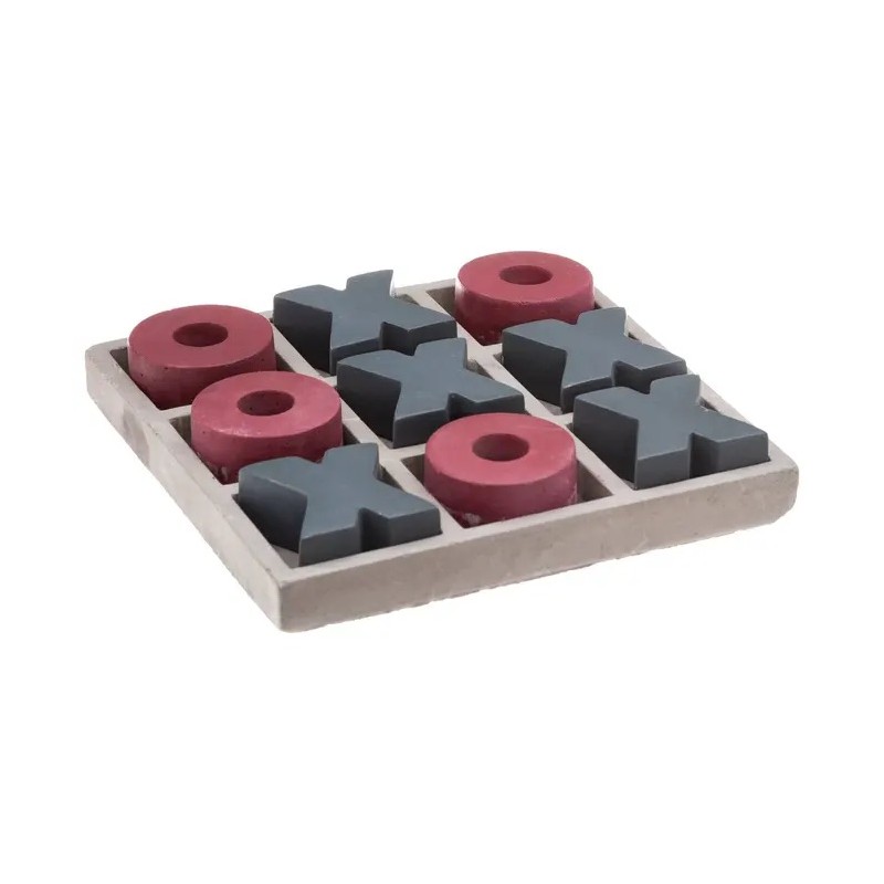Jeu de morpion L15cm en ciment de Porto Vechio