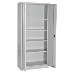 Armoire metal basse a porte battante 100cm grande profondeur MEZIAB...