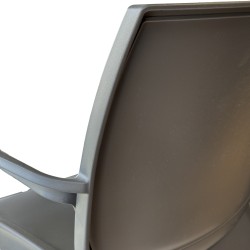 Chaise avec accoudoir polypropylène et pieds alu CONCAG pour Chaise...
