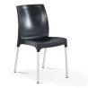 Chaise en polypropylène et pieds aluminium MEZI049 pour Chaise de M...